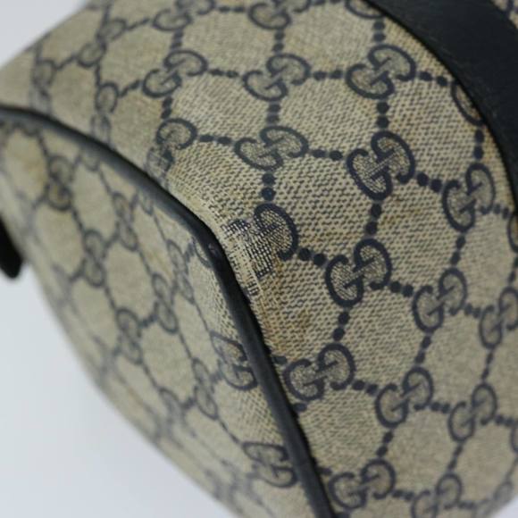 GUCCI GG Supreme Sherry Line Hand Bag PVC Navy Red 40 02 006 Auth 69897 - Picture 16 of 16